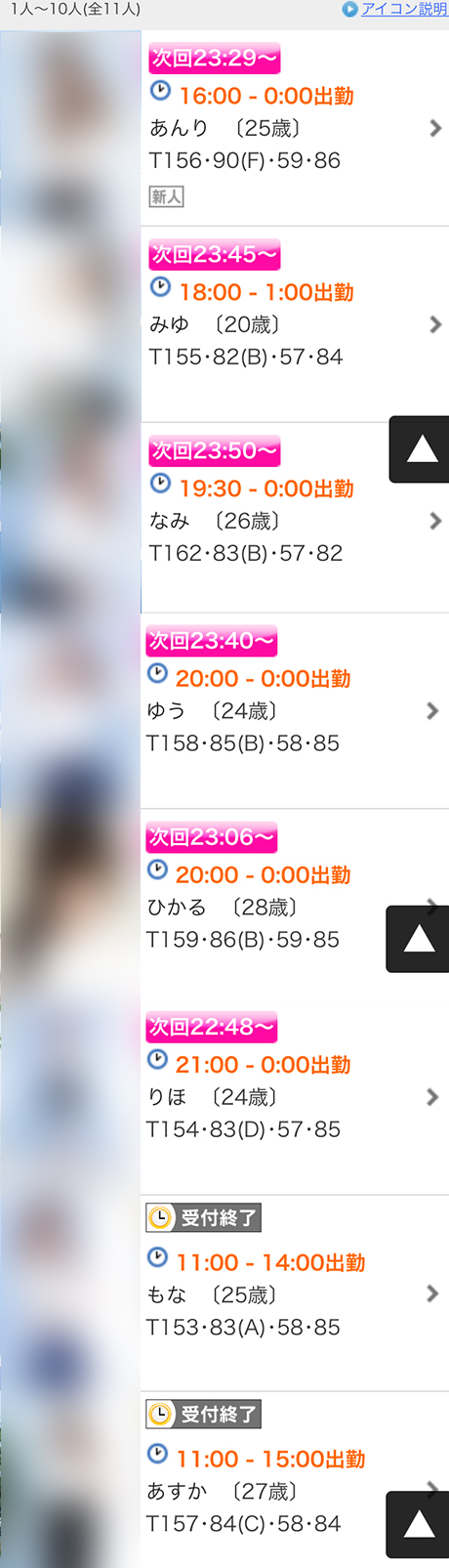 実際の予約状況例